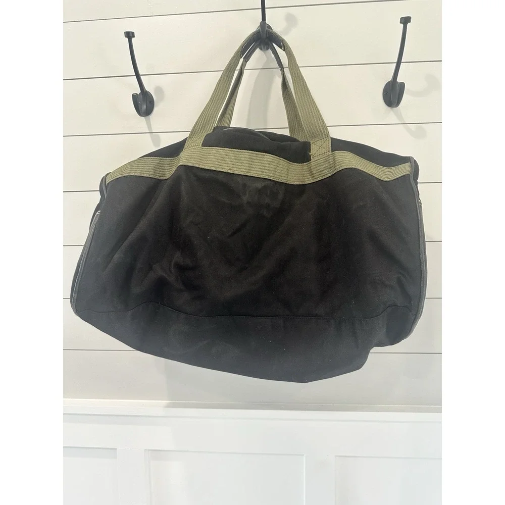 Tommy Hilfiger Duffel Bag Black & Army Green Travel Gym Weekender Bag
